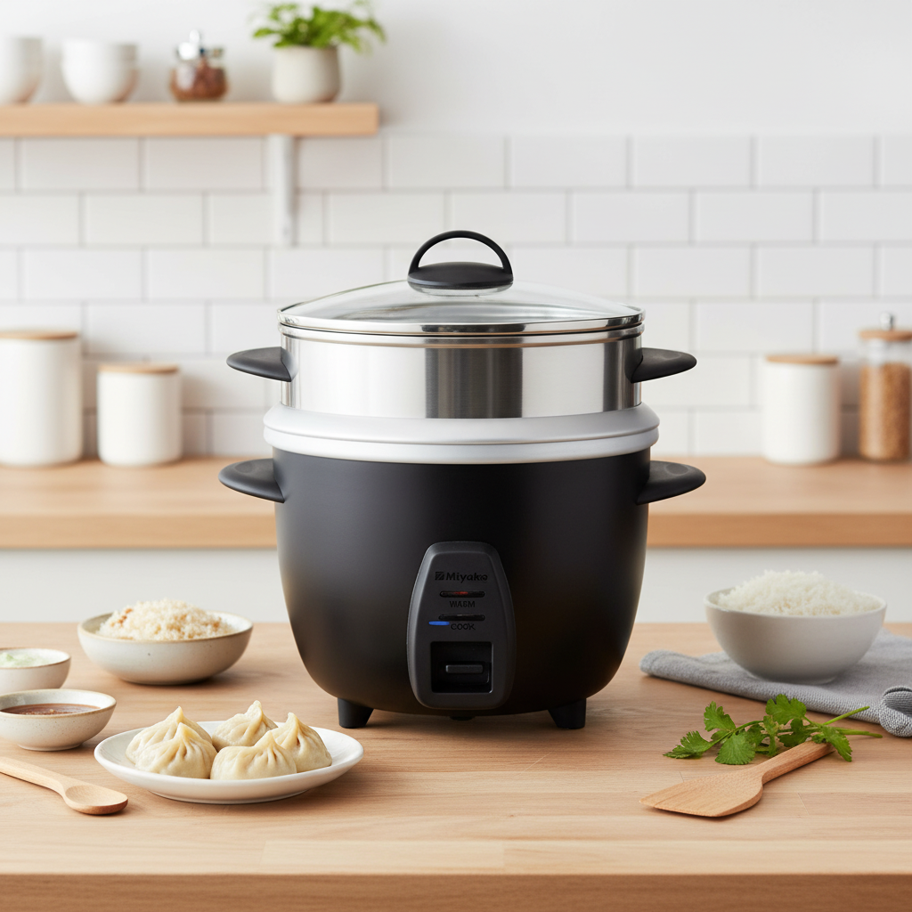 Miyako Momo Maker & Rice Cooker - 1.5 LTR MRC-515 YLD