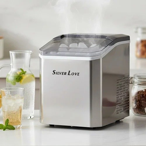Silver Love YH16M Portable Ice Maker Machine